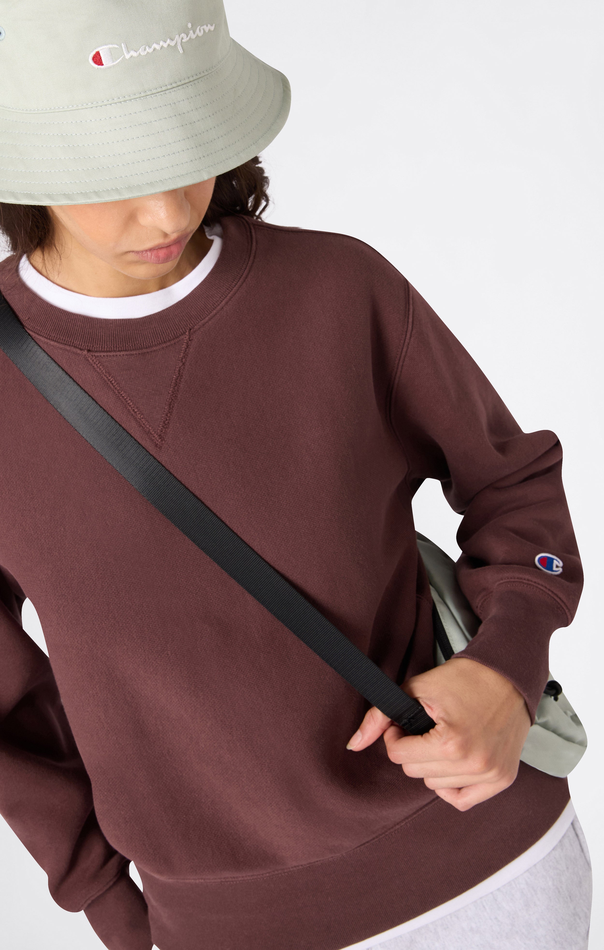 Felpa Pesante con Interno Felpato da Donna Reverse Weave