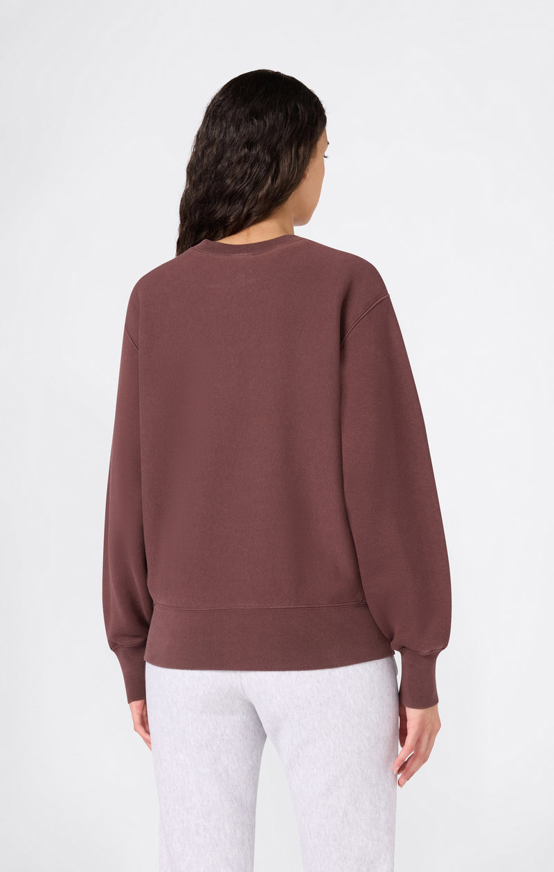 Felpa Girocollo con interno felpato da Donna REVERSE WEAVE