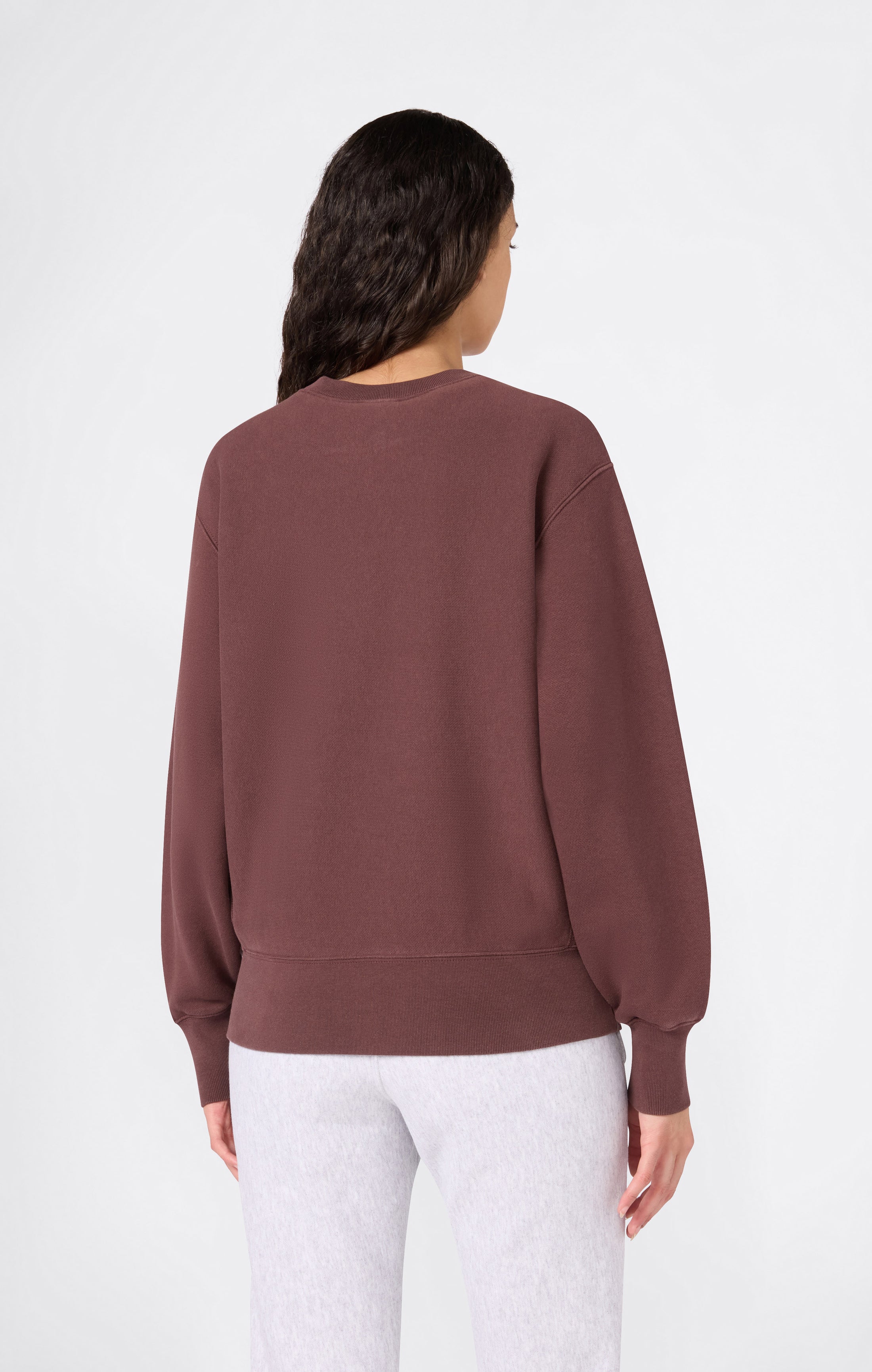 Felpa Girocollo con interno felpato da Donna REVERSE WEAVE