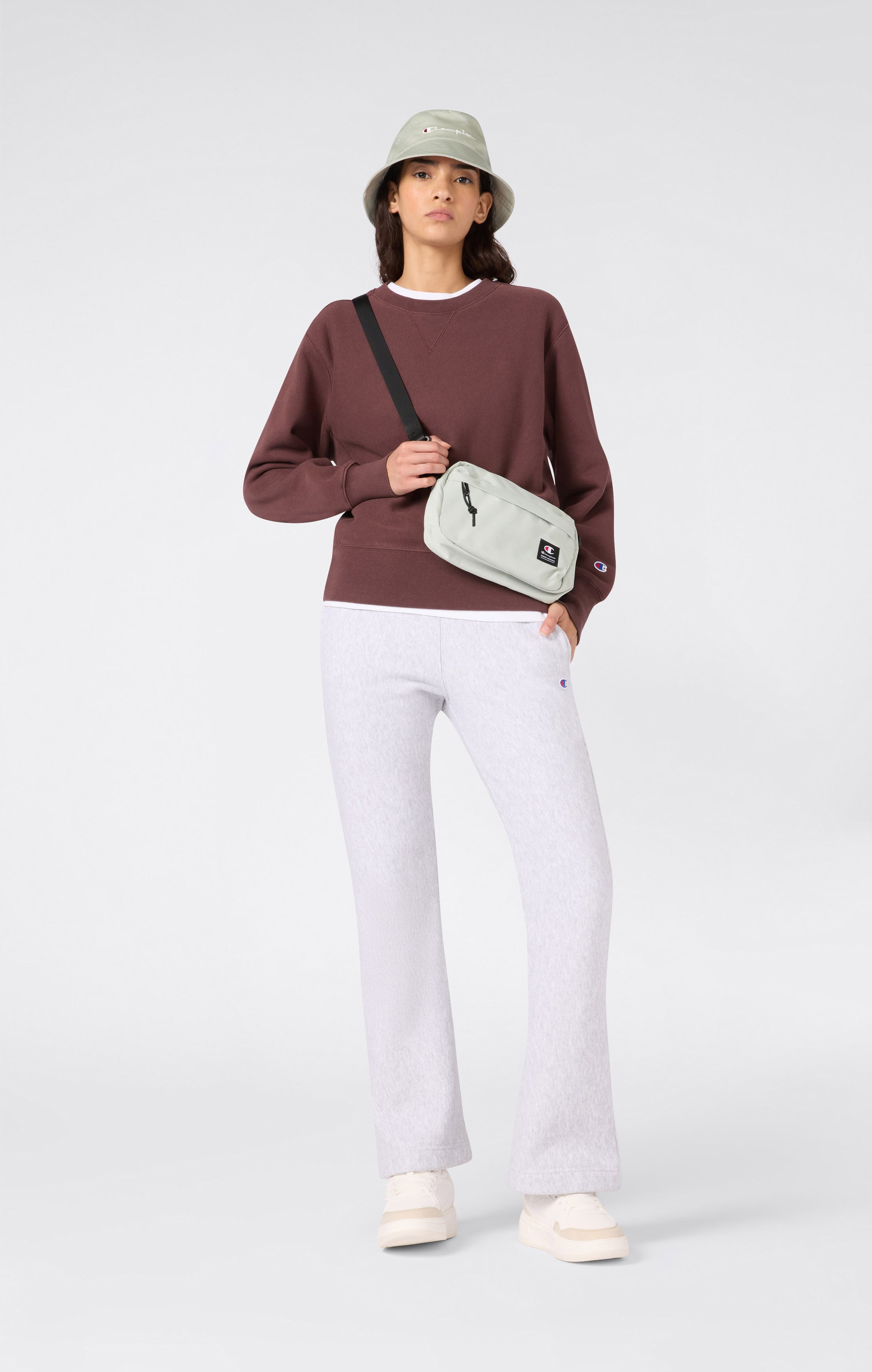 Felpa Girocollo con interno felpato da Donna REVERSE WEAVE