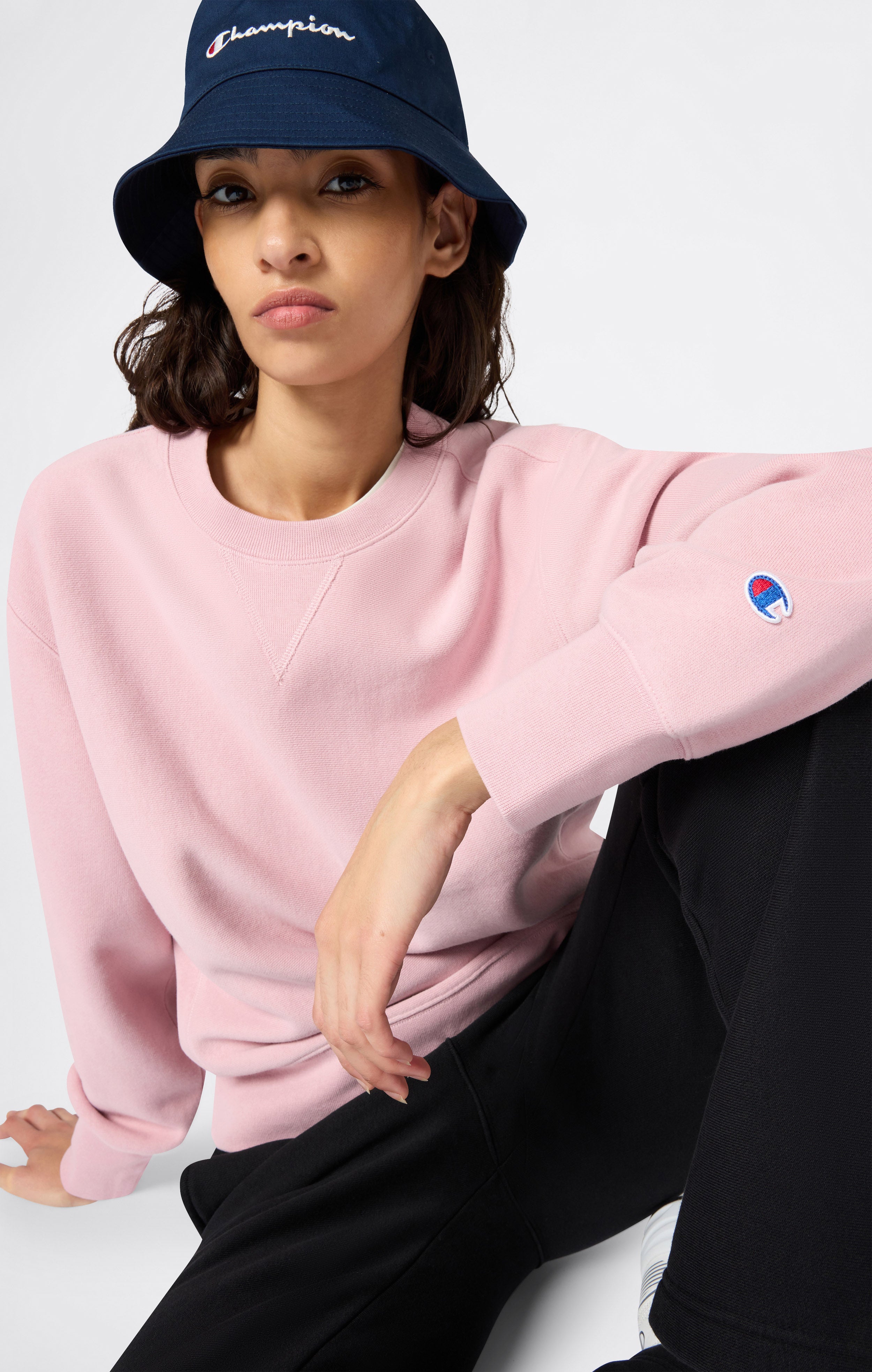 Felpa Pesante con Interno Felpato da Donna Reverse Weave