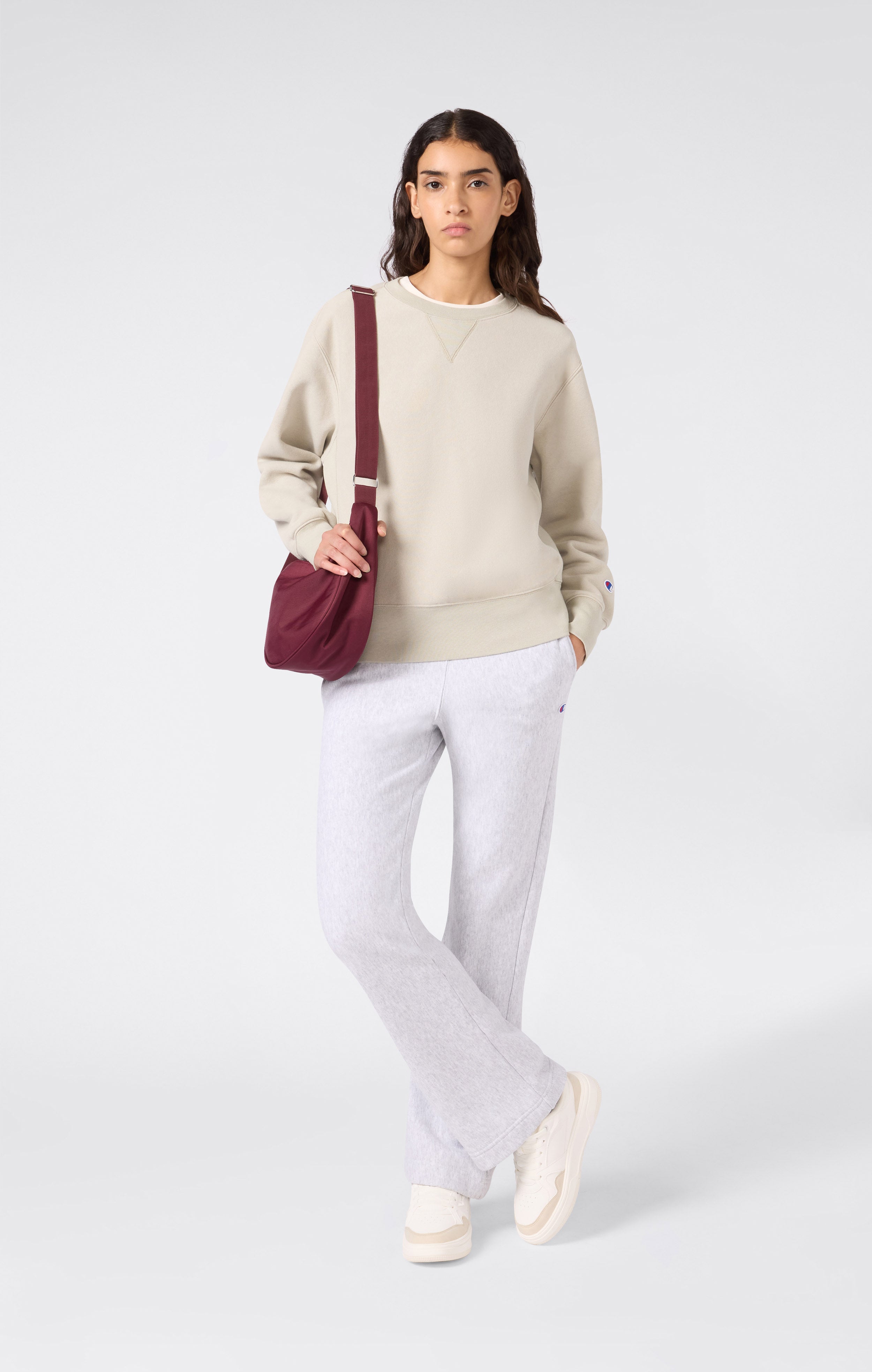 Felpa Pesante con Interno Felpato da Donna Reverse Weave