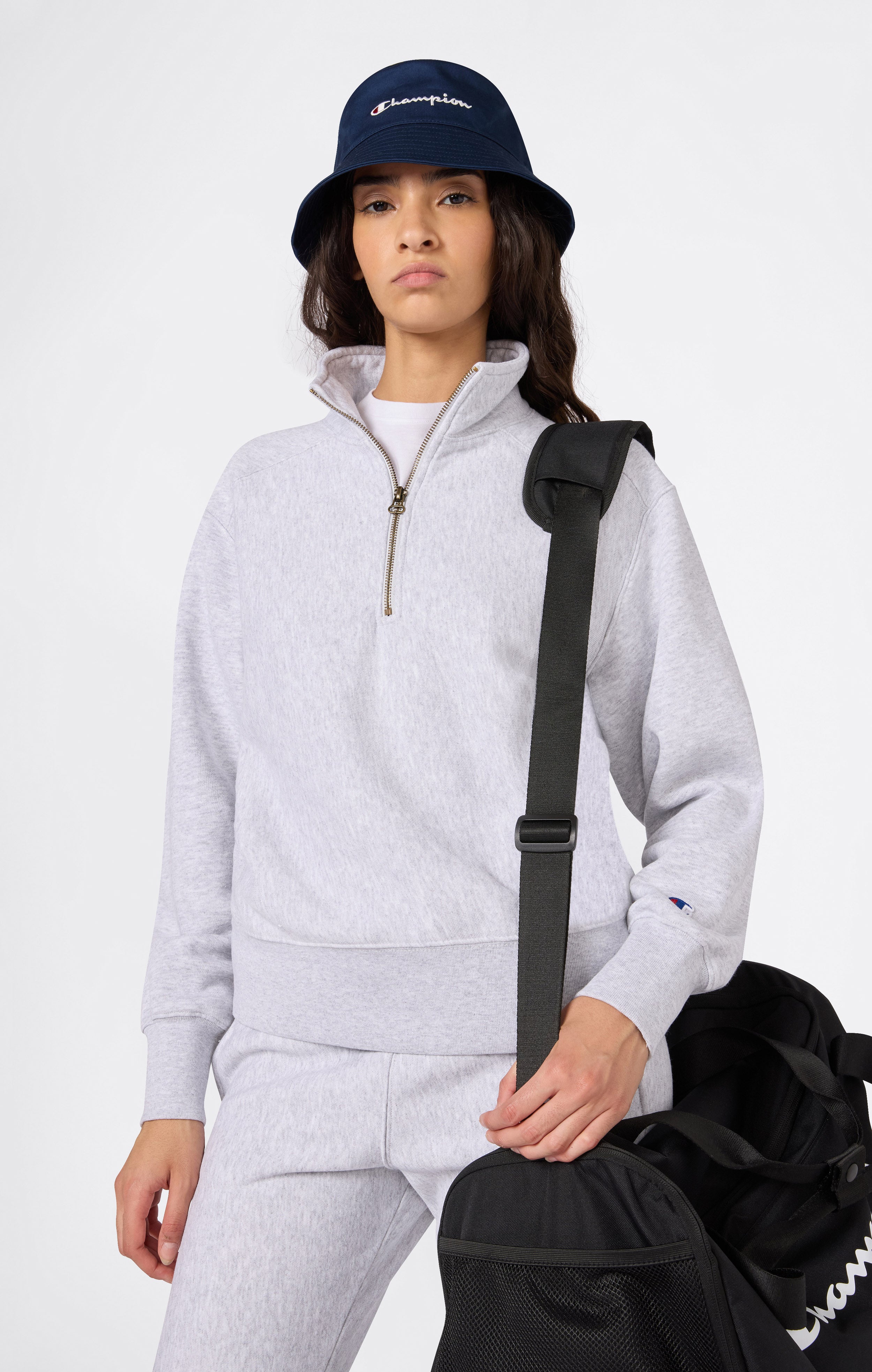 Women’s Heavyweight Half-Zip Fleece Sweatshirt Reverse Weave