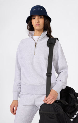 Reverse Weave Women’s Fleece Half Zip Sweatshirt