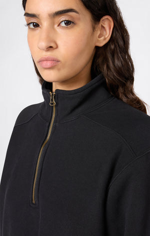 Reverse Weave Women’s Fleece Half Zip Sweatshirt