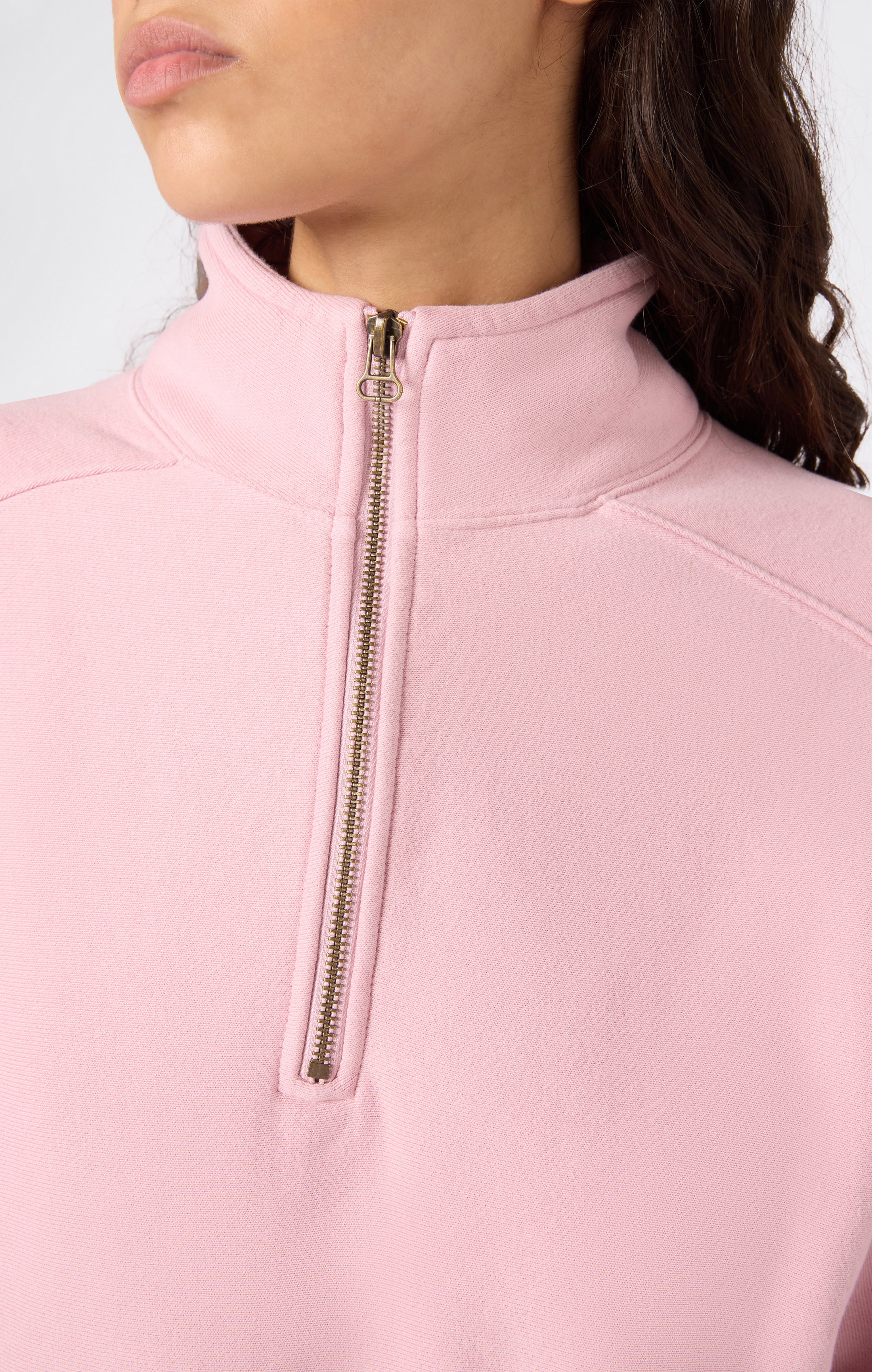 Sweat Zippé Demi-Fermeture REVERSE WEAVE pour Femme avec intérieur gratté