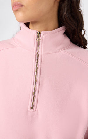 Sweat Zippé Demi-Fermeture REVERSE WEAVE pour Femme avec intérieur gratté