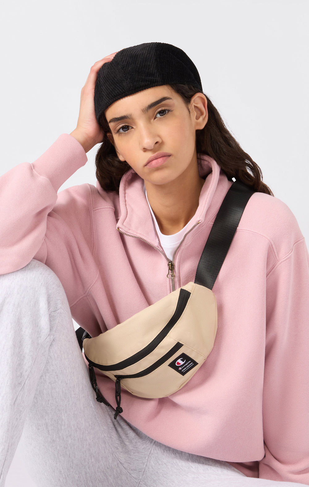 Sweat Zippé Demi-Fermeture REVERSE WEAVE pour Femme avec intérieur gratté