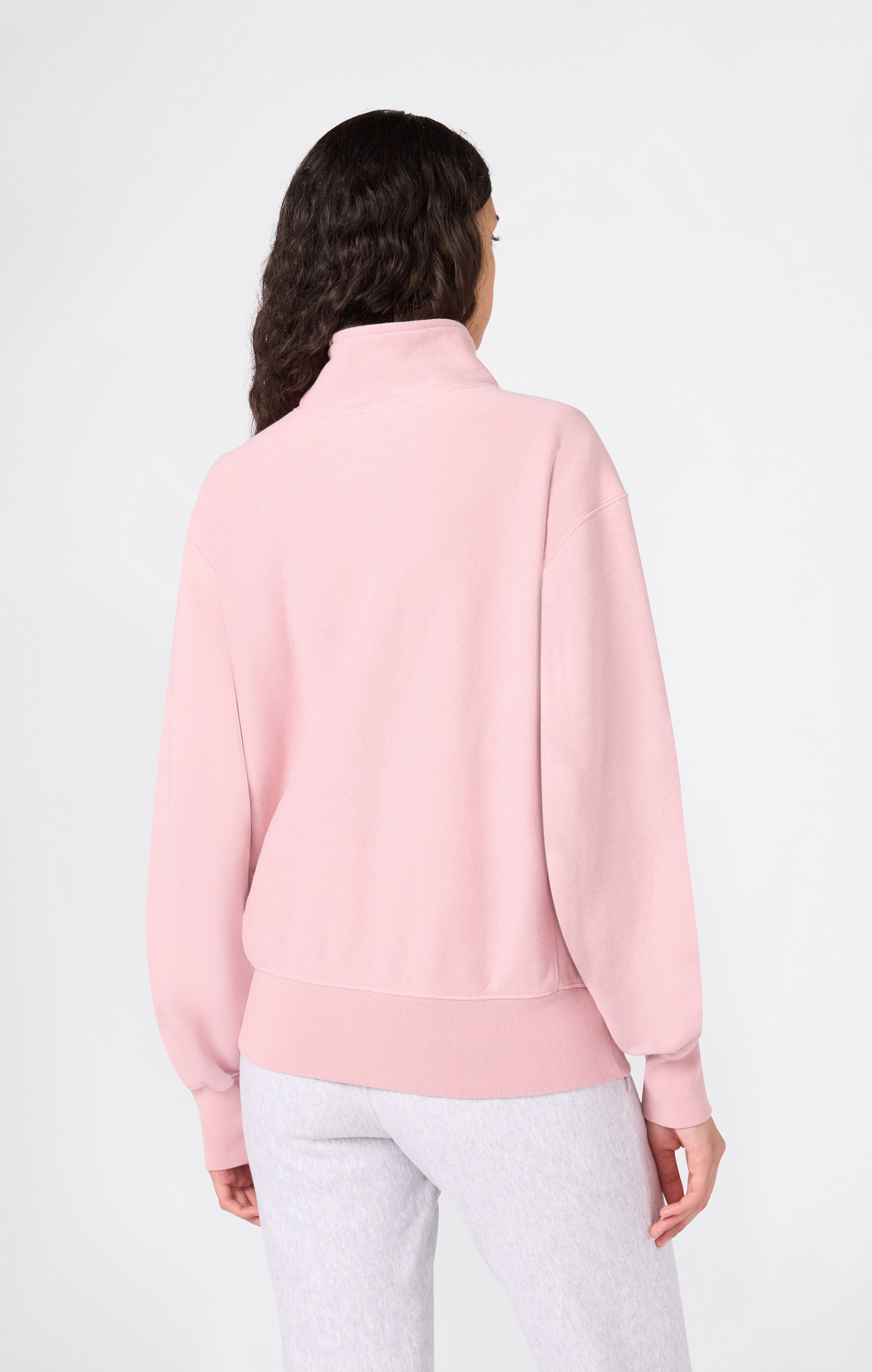 Sweat Zippé Demi-Fermeture REVERSE WEAVE pour Femme avec intérieur gratté