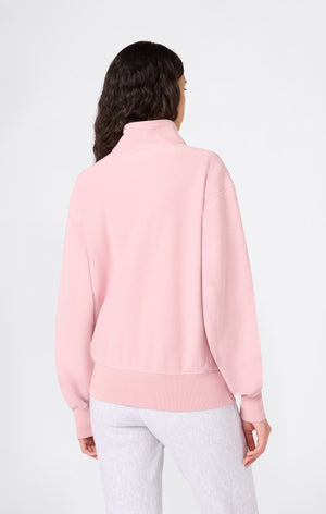 Sweat Zippé Demi-Fermeture REVERSE WEAVE pour Femme avec intérieur gratté
