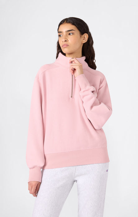 Reverse Weave Women’s Fleece Half Zip Sweatshirt