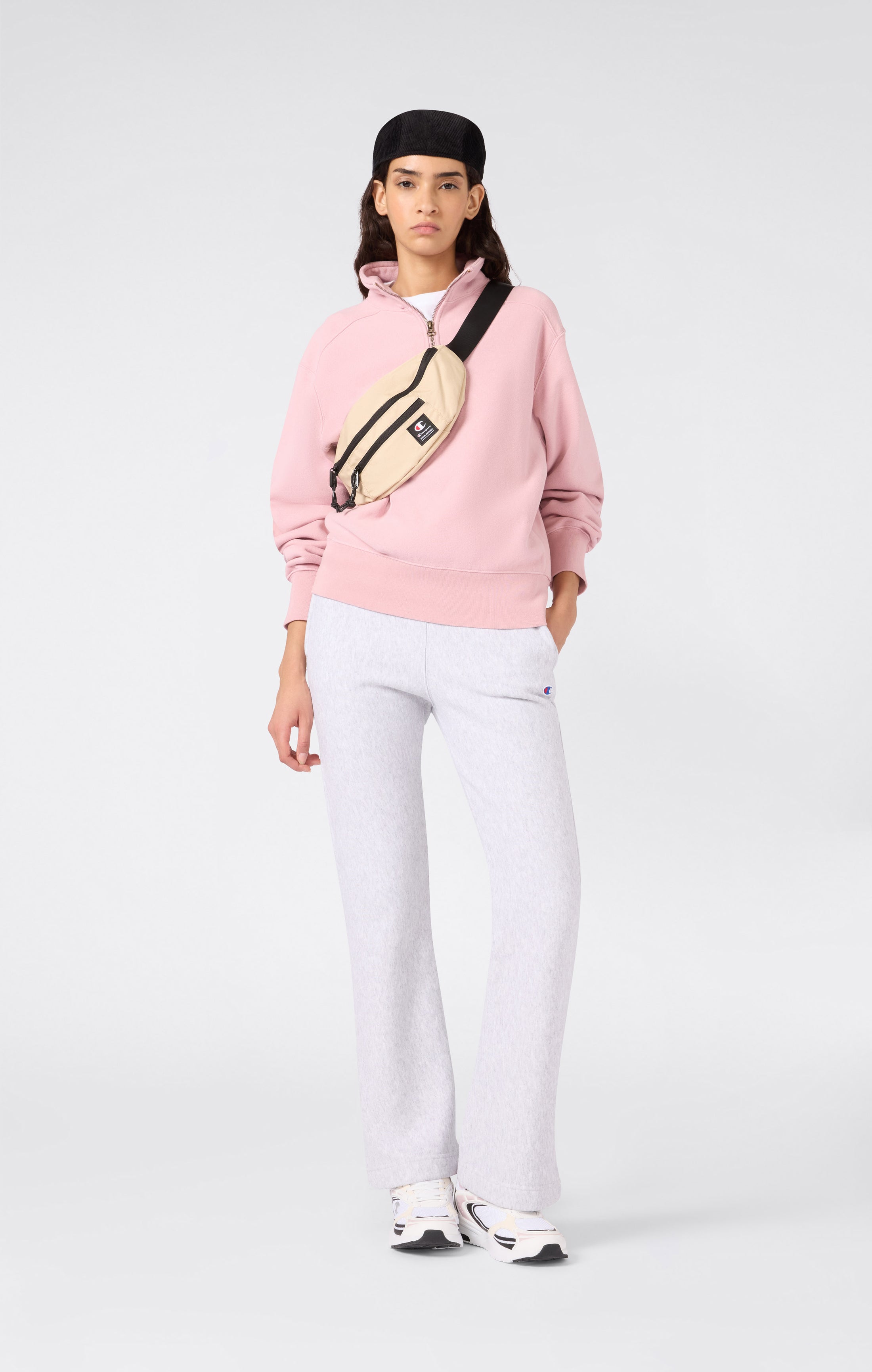 Sweat Zippé Demi-Fermeture REVERSE WEAVE pour Femme avec intérieur gratté