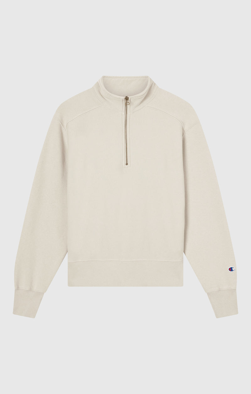 Felpa Half Zip da Donna con interno felpato REVERSE WEAVE