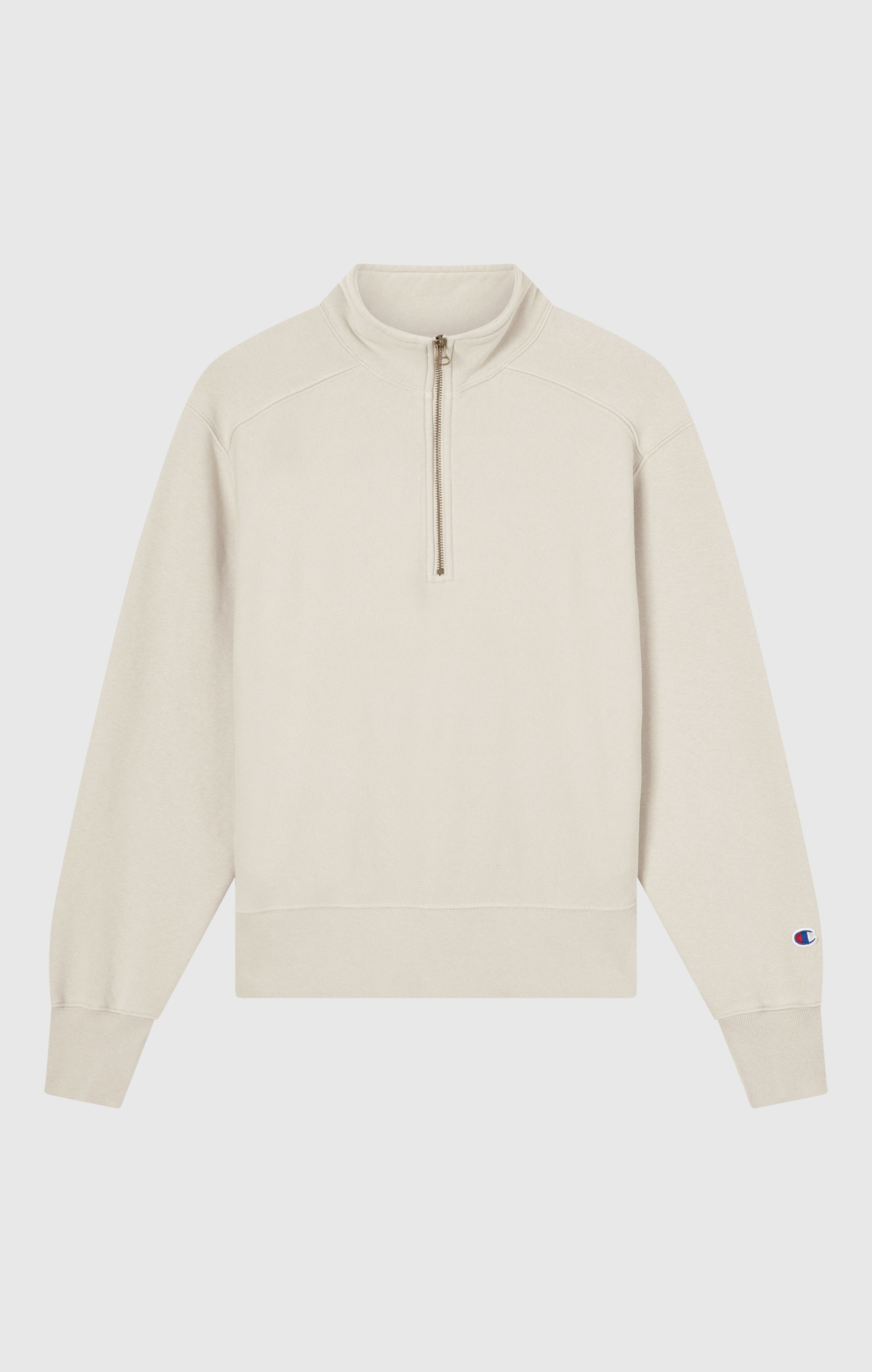 Felpa Half Zip da Donna con interno felpato REVERSE WEAVE