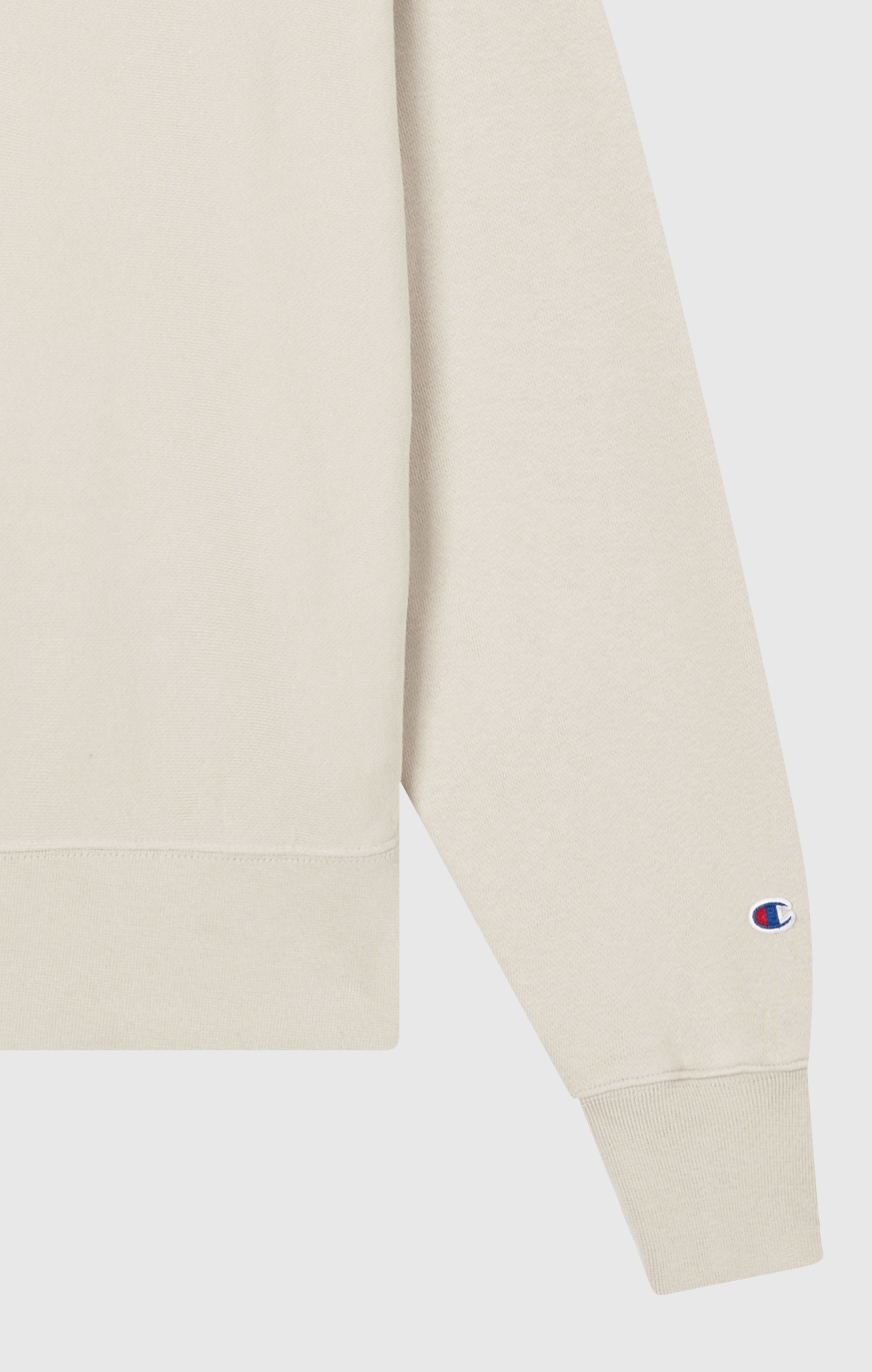 Felpa Pesante con Mezza Zip e Interno Felpato da Donna Reverse Weave