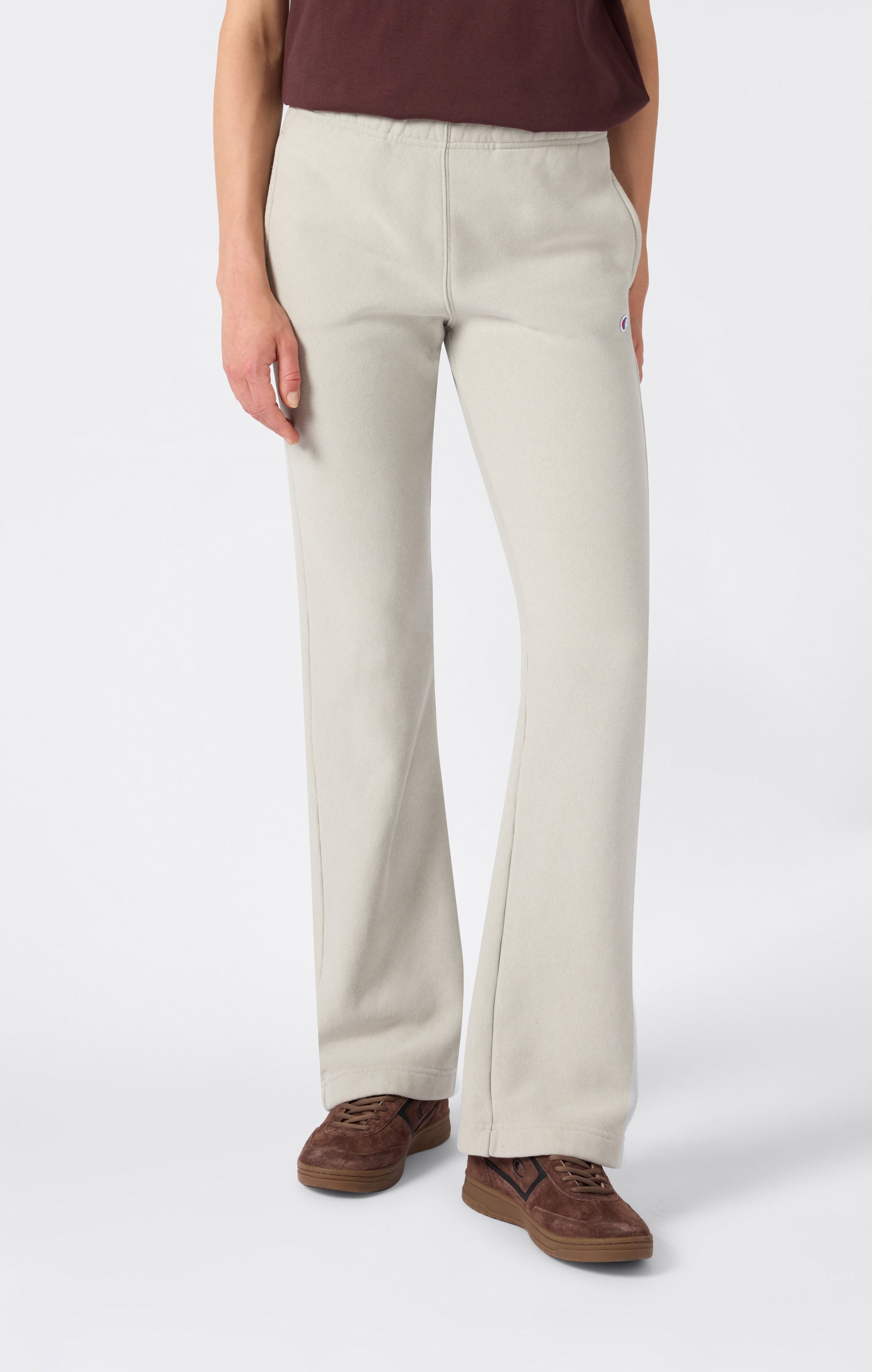 Lange Damen-Jogginghose aus Schwerem Reverse Weave Fleece mit angerautem Innenmaterial