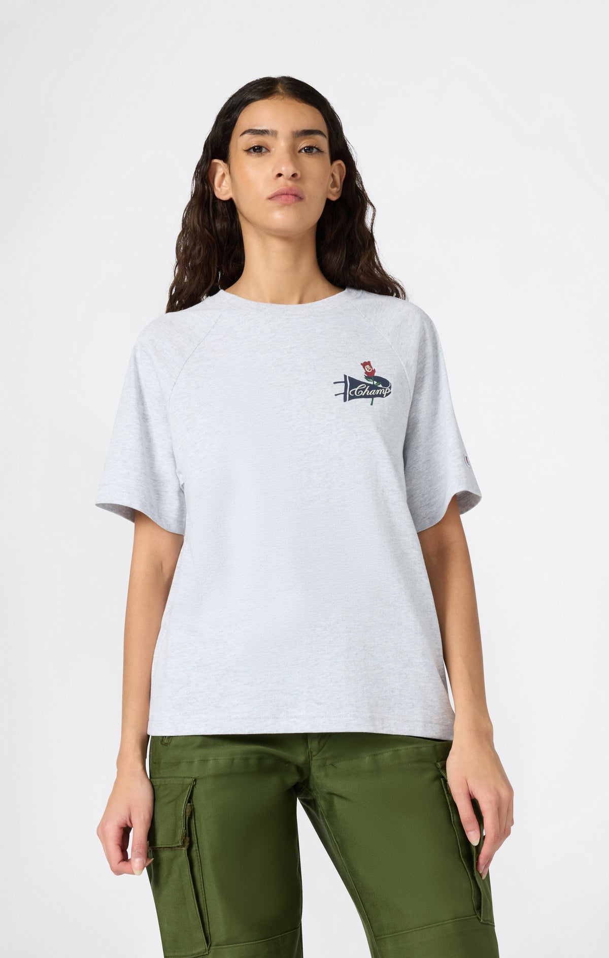 T-shirt con Grafica da Donna Reverse Weave