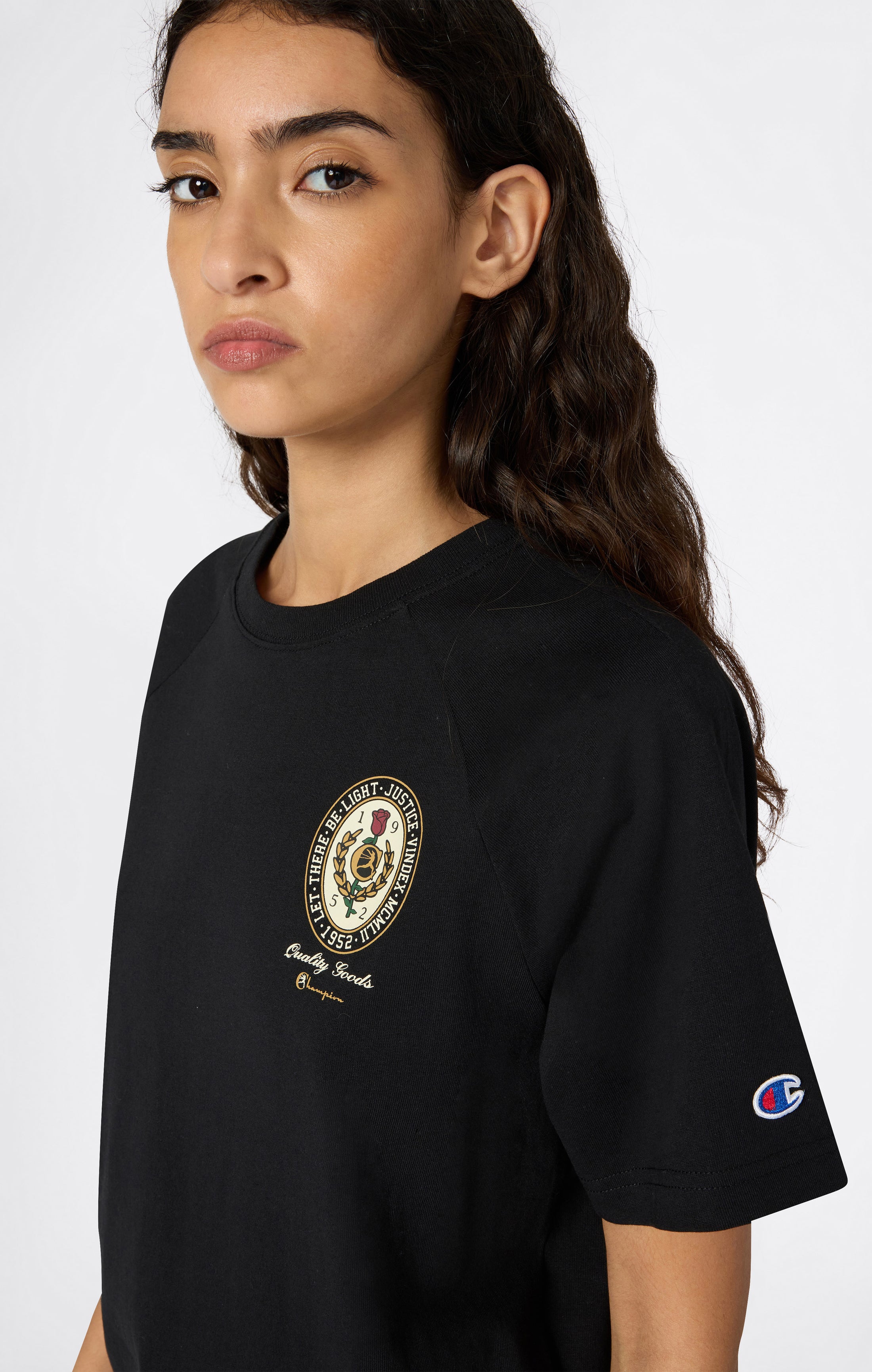 T-shirt con Grafica da Donna Reverse Weave