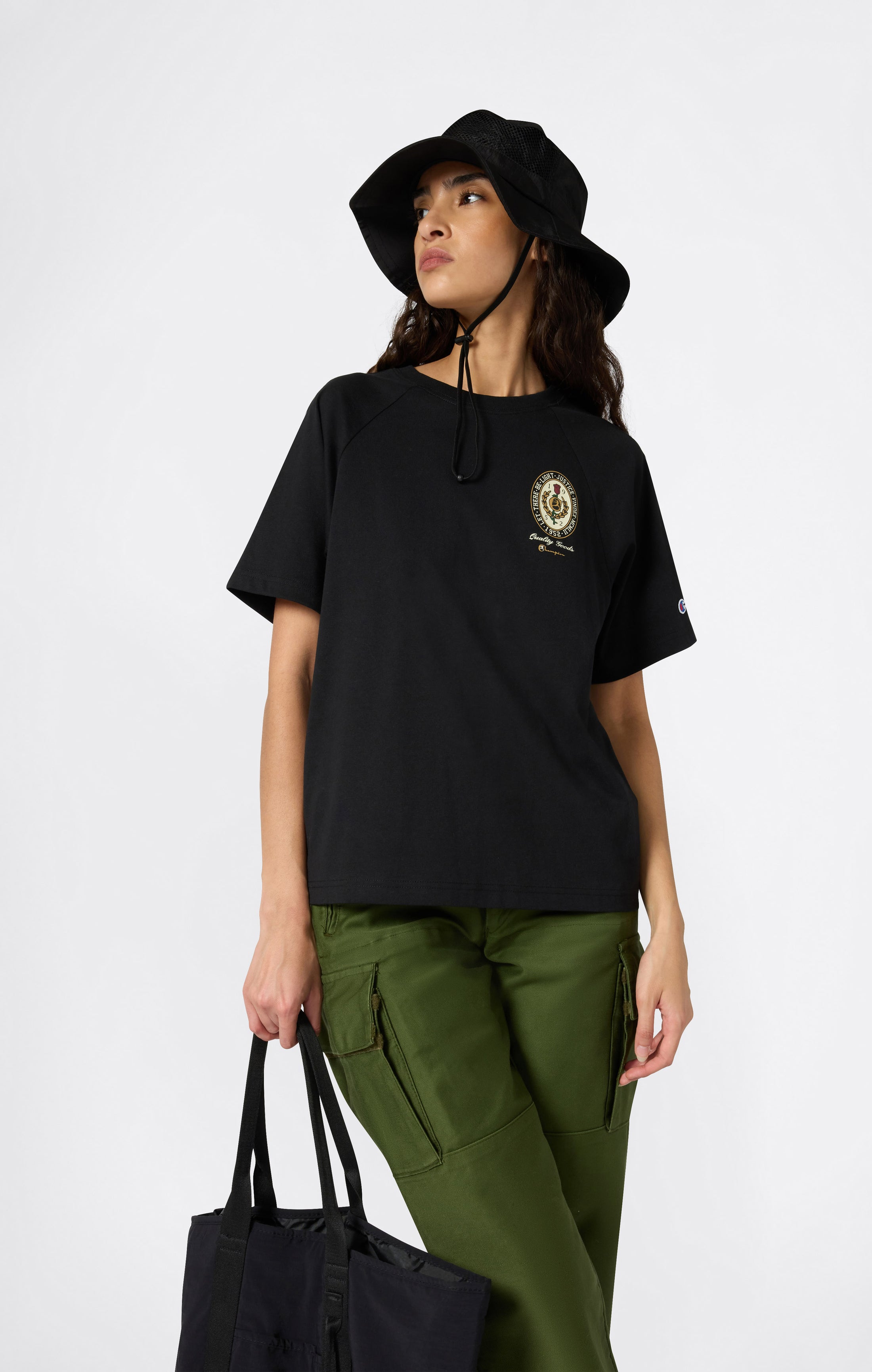 T-shirt con Grafica da Donna Reverse Weave
