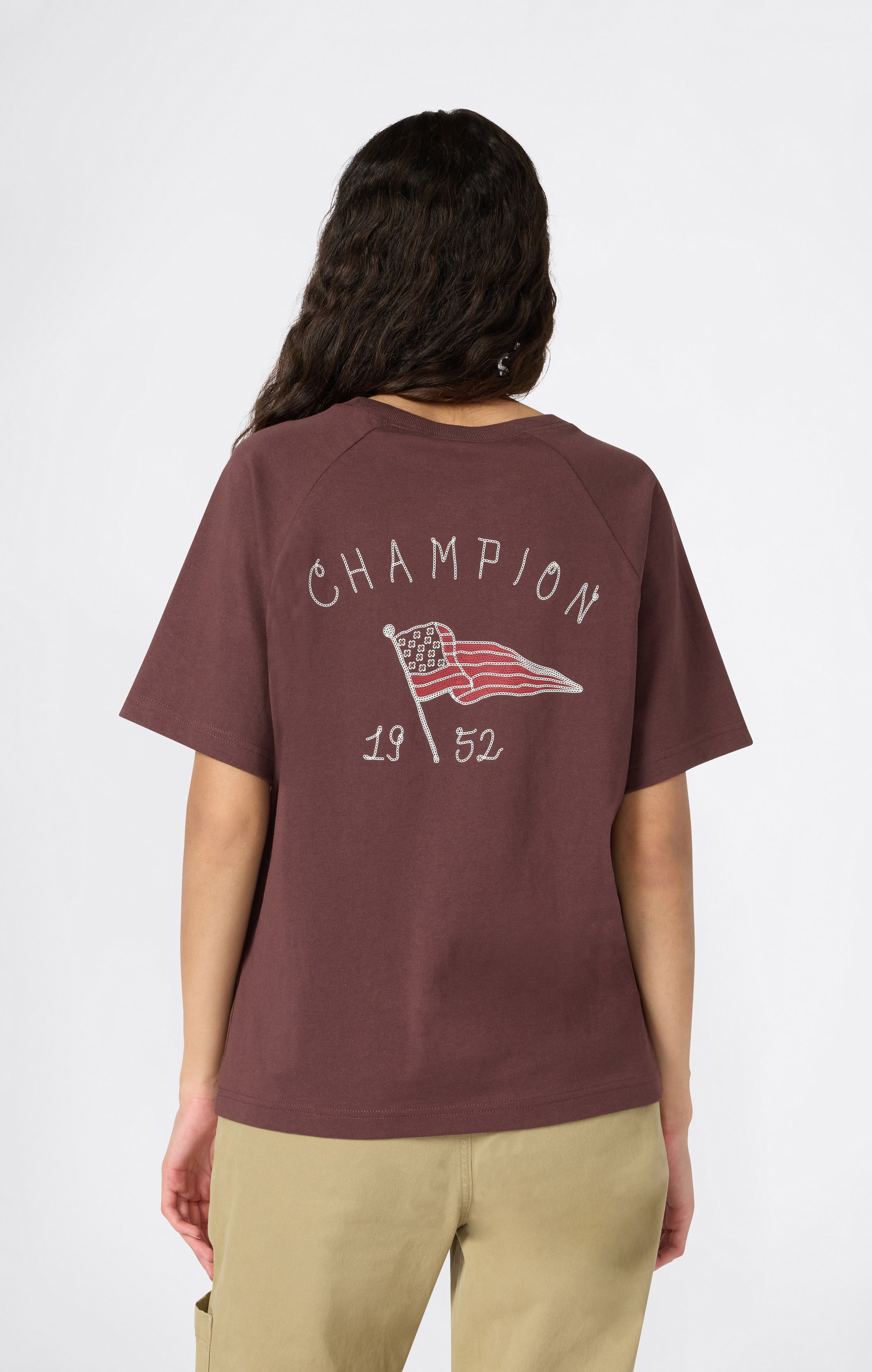 T-shirt con Grafica da Donna Reverse Weave