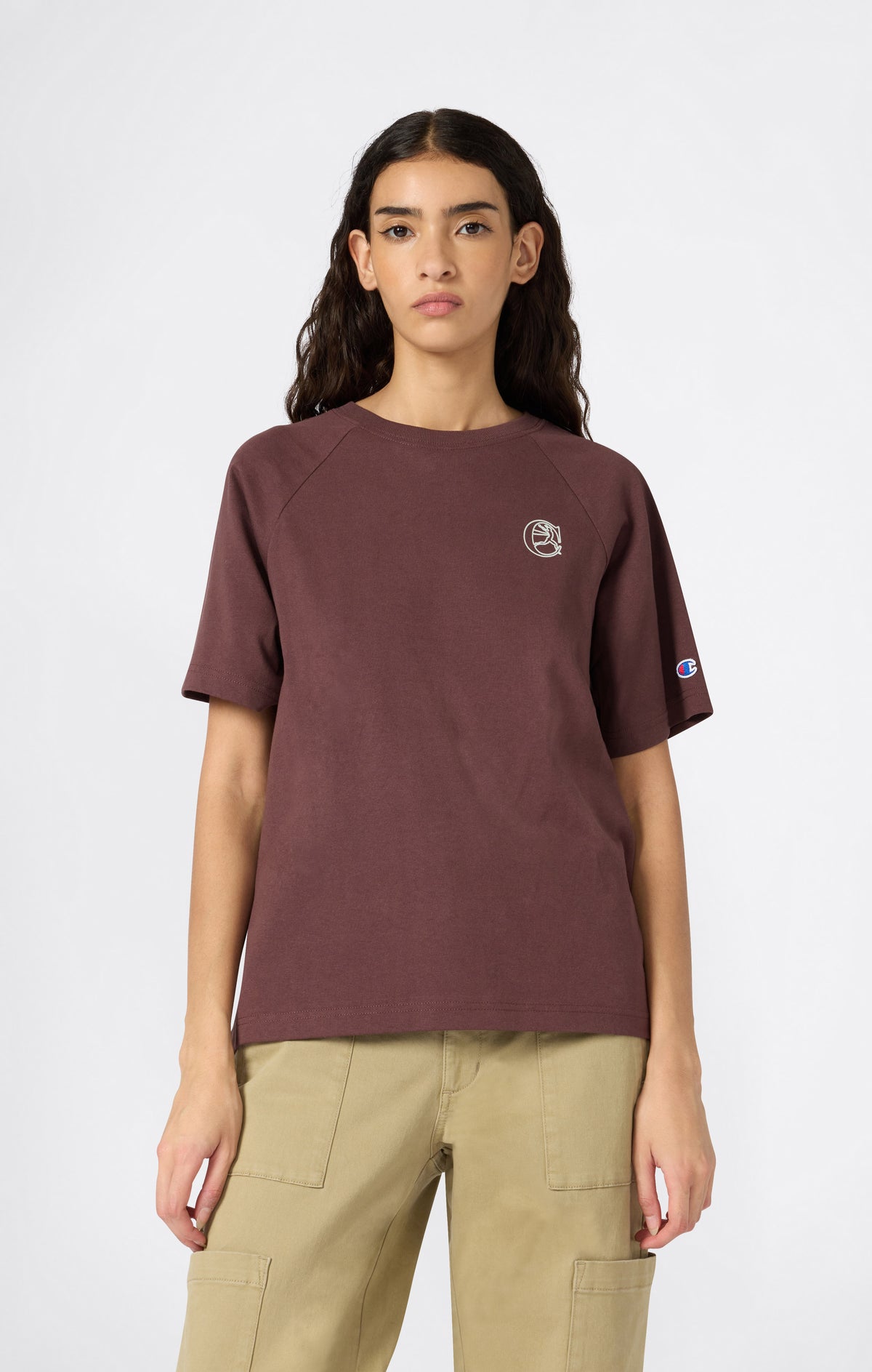 T-shirt con Grafica da Donna Reverse Weave