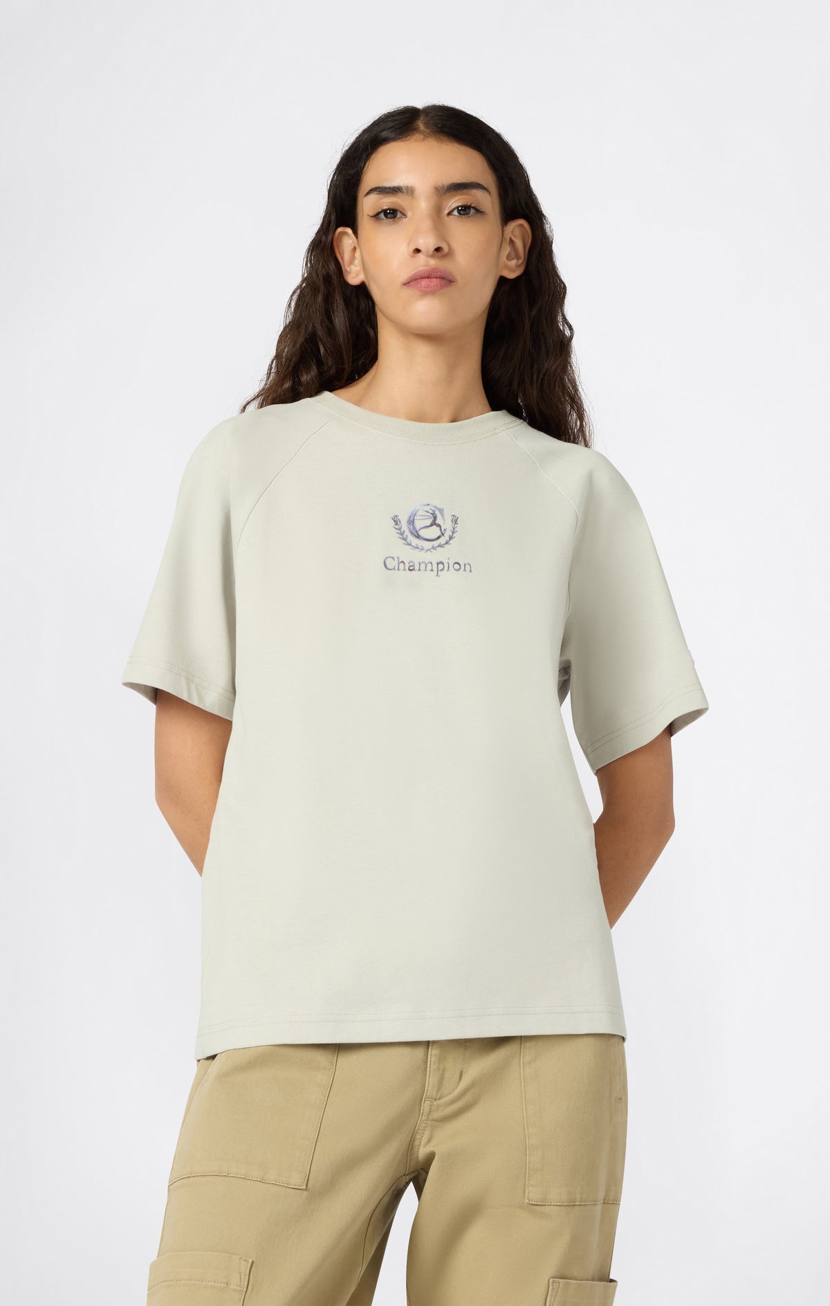 T-shirt con Grafica da Donna Reverse Weave