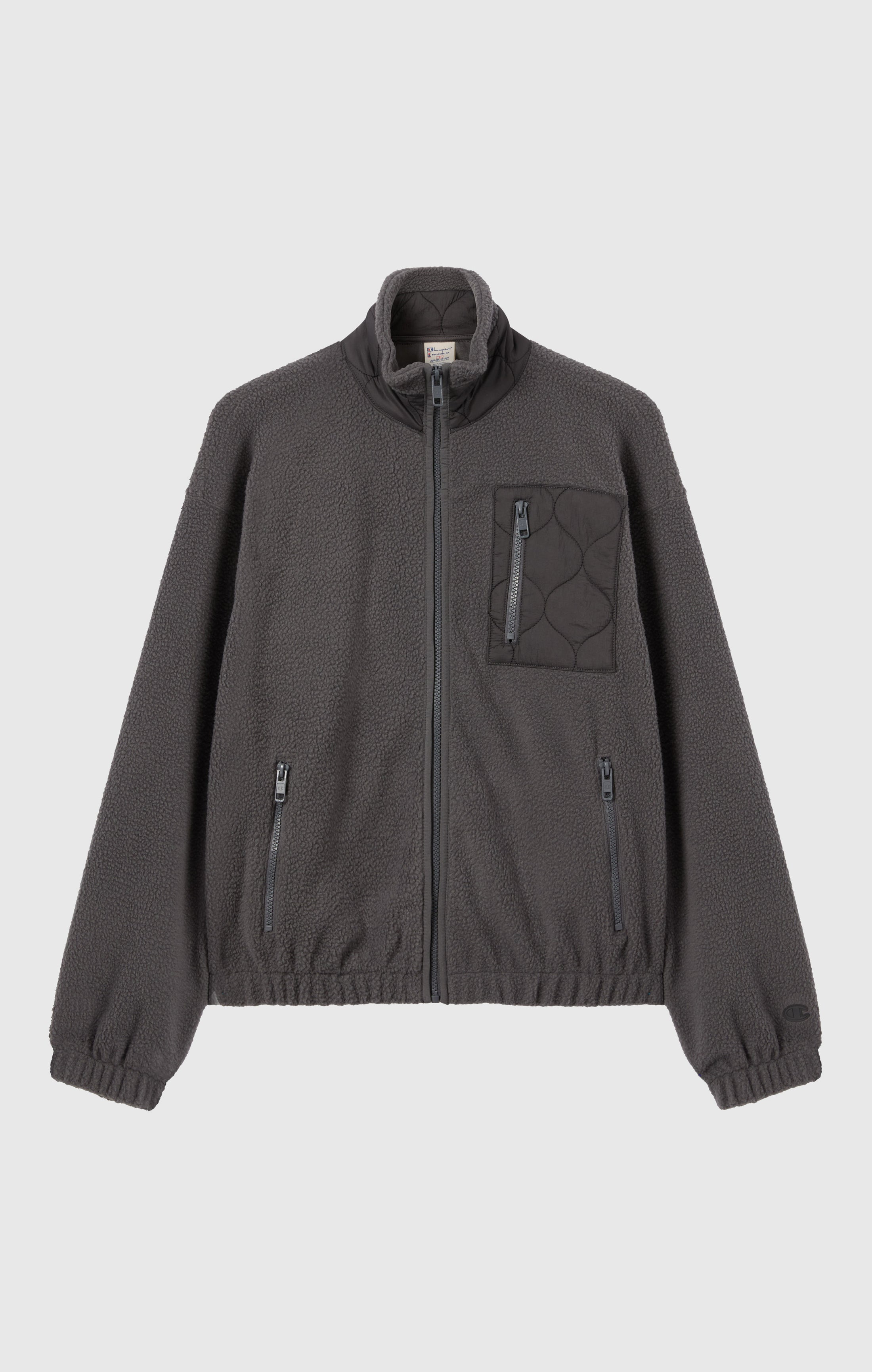 Giacca in pile con zip intera da donna