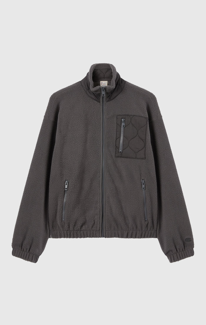 Giacca in pile con zip intera da donna