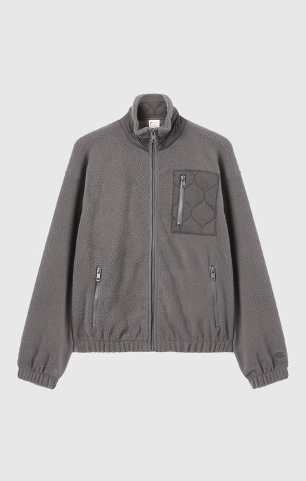 Giacca in pile con zip intera da donna