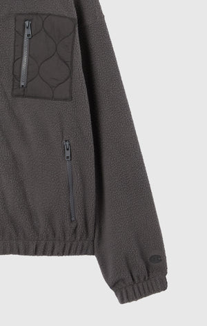 Giacca in pile con zip intera da donna