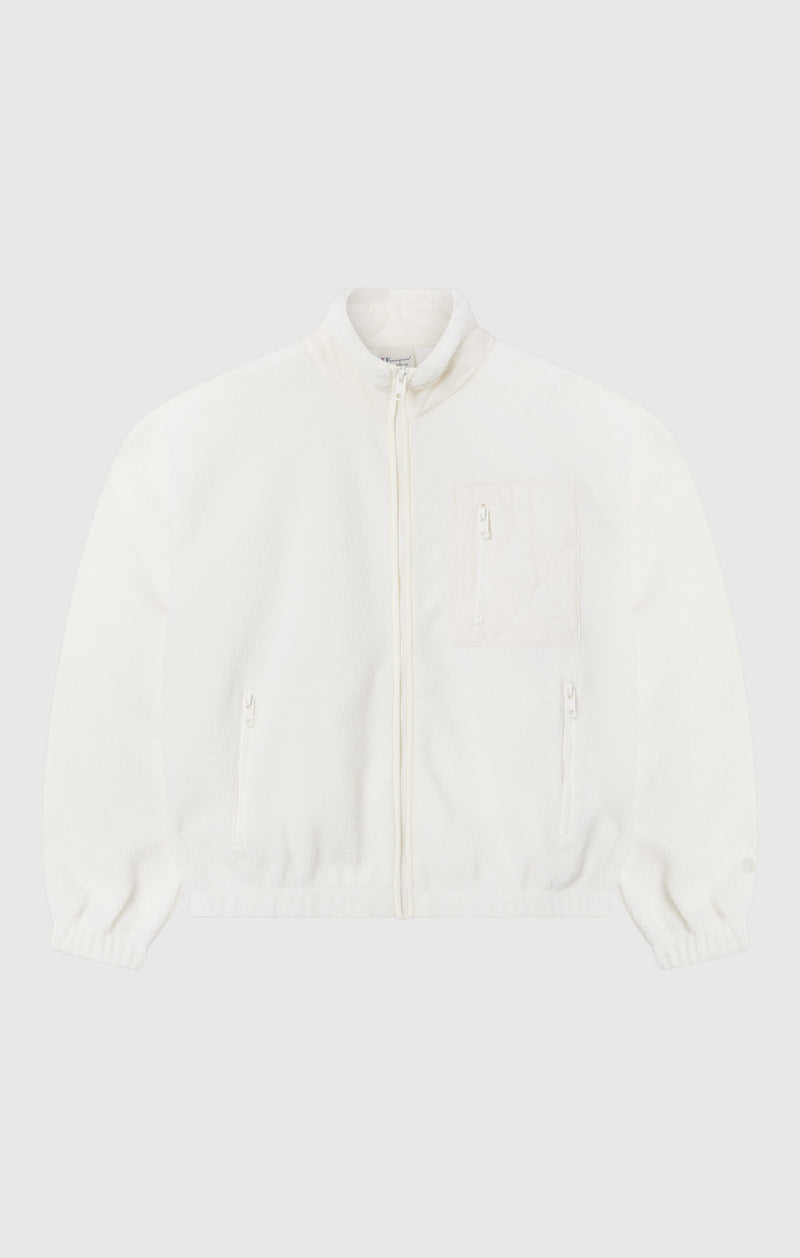 Giacca in pile con zip intera da donna