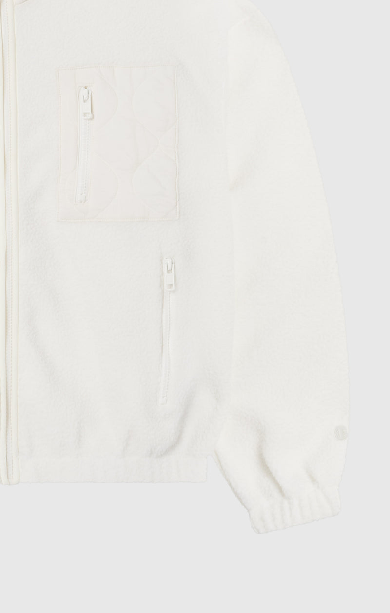 Giacca in pile con zip intera da donna