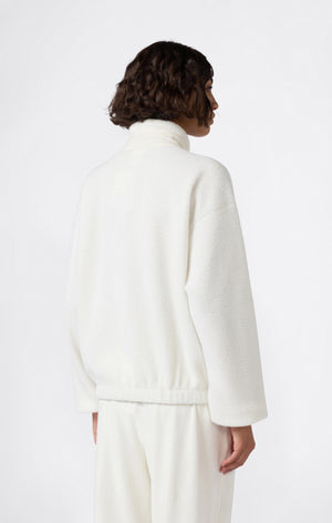 Giacca in pile con zip intera da donna