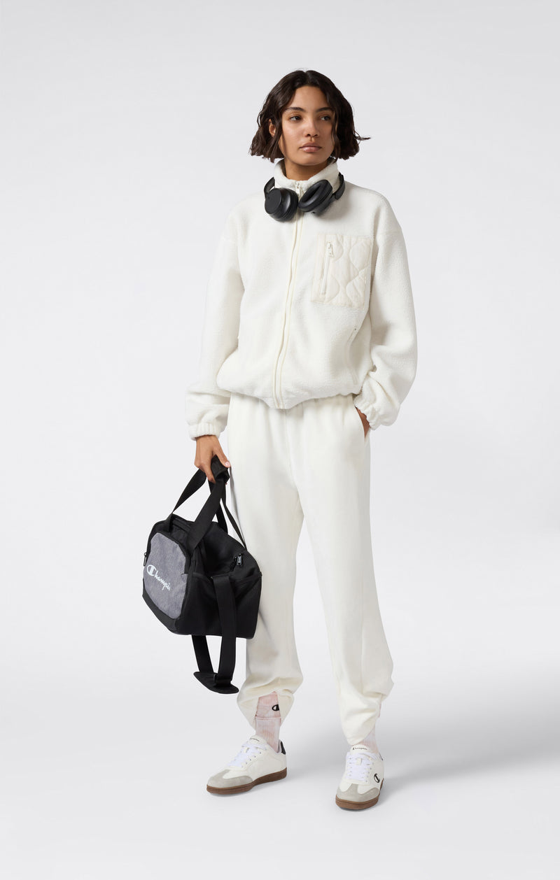 Giacca in pile con zip intera da donna