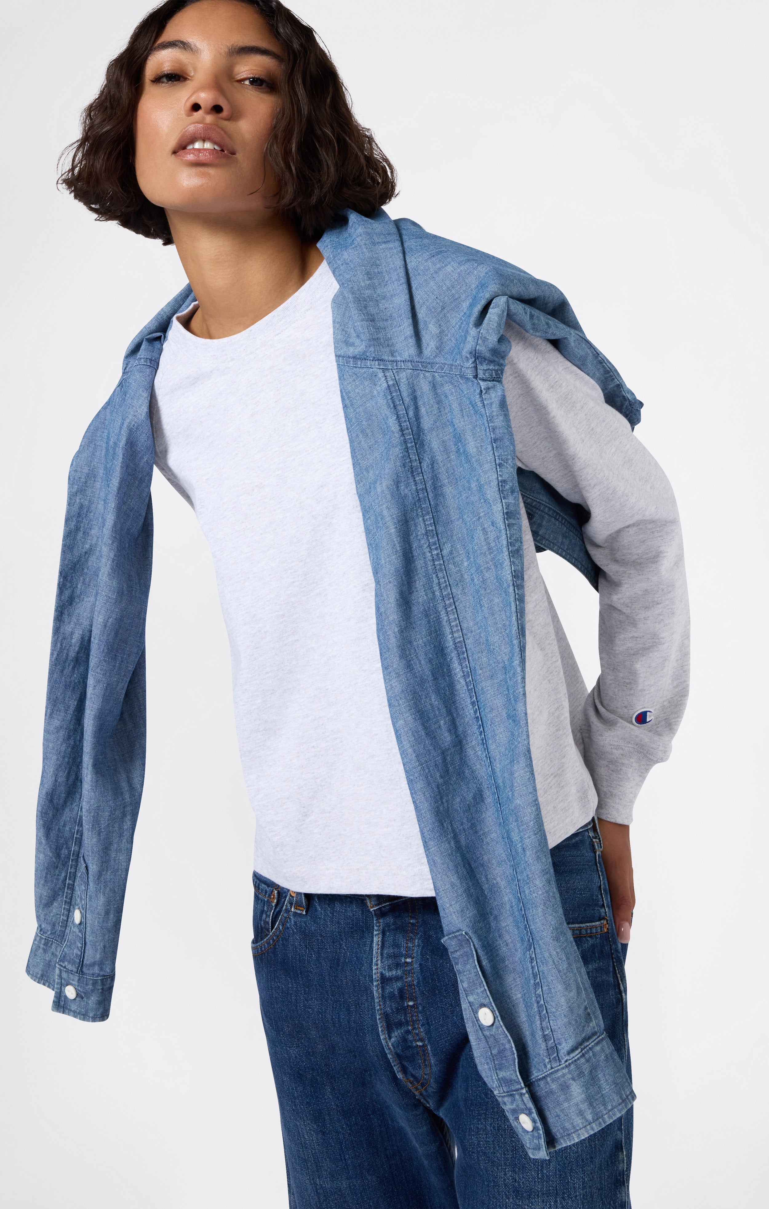 Reverse Weave Women’s Long Sleeve T-Shirt