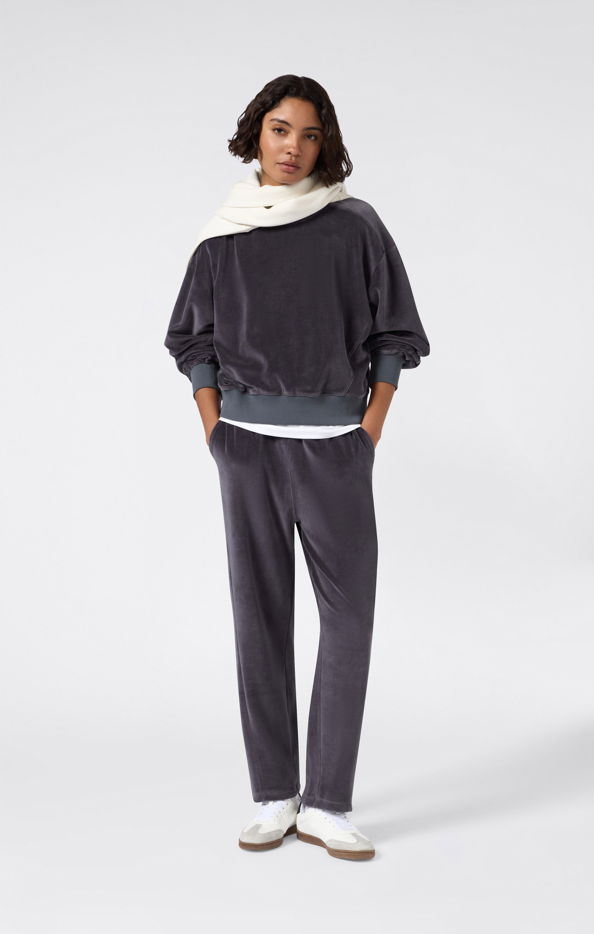 Damen-Sweatshirt aus Velours