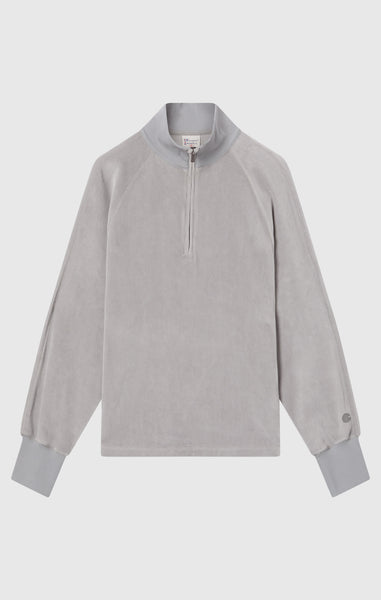 Women's Velour Half Zip Sweatshirt