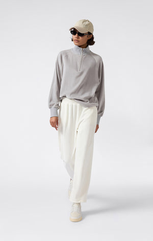 Women's Velour Half Zip Sweatshirt