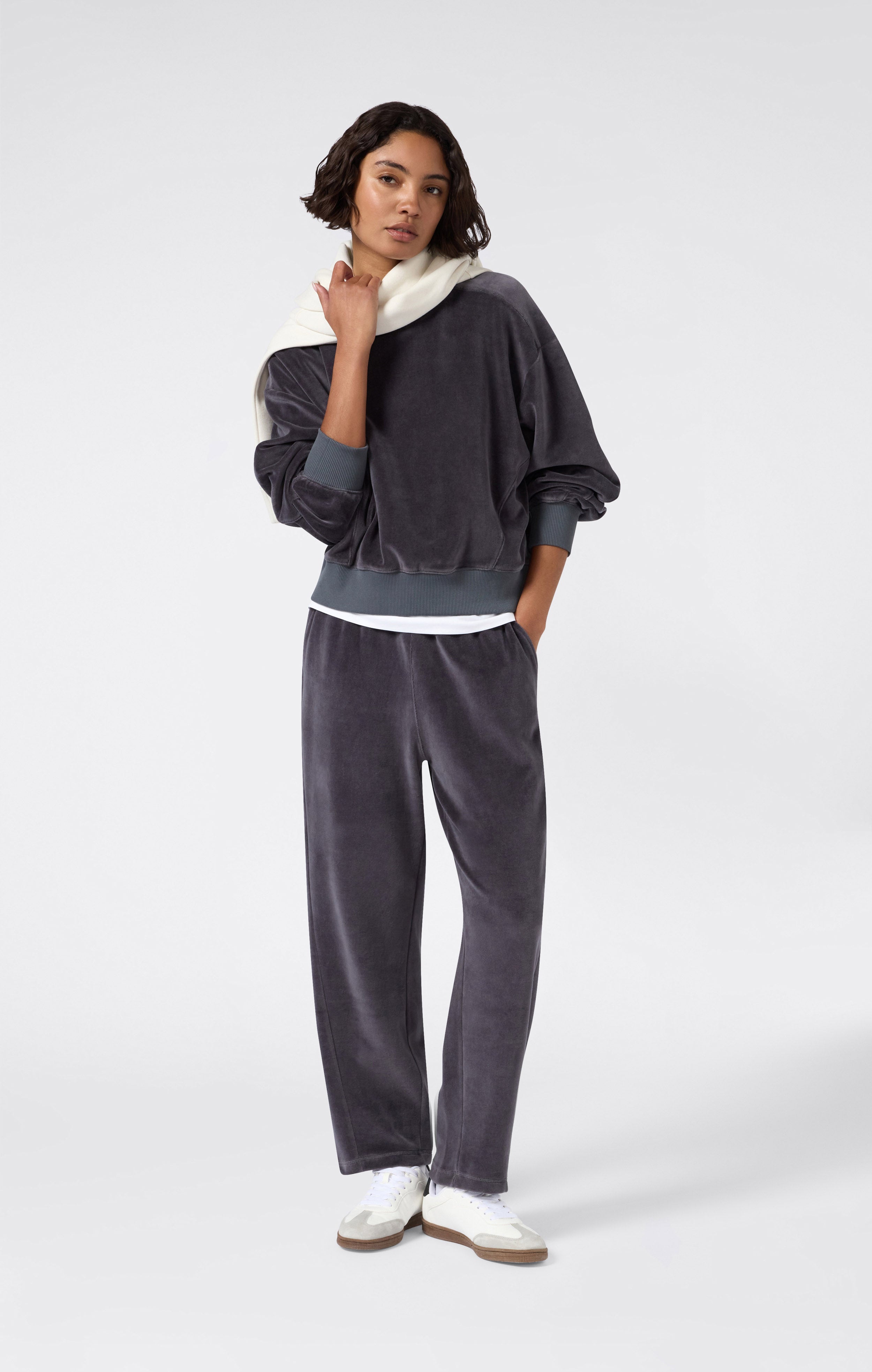 Pantaloni in velluto da donna