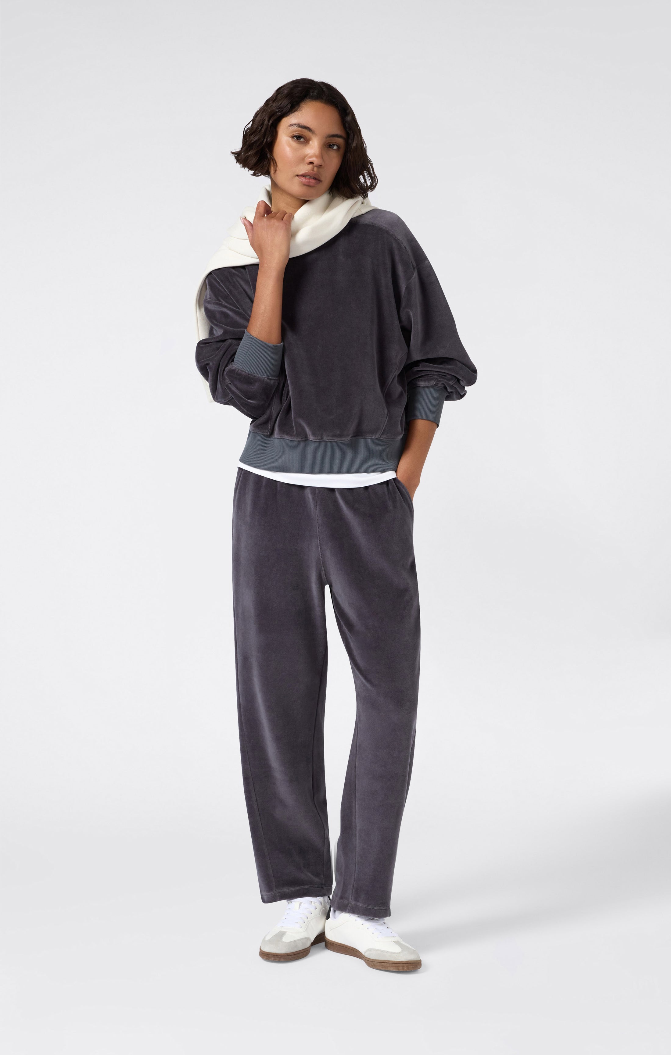 Pantalon en velours femme