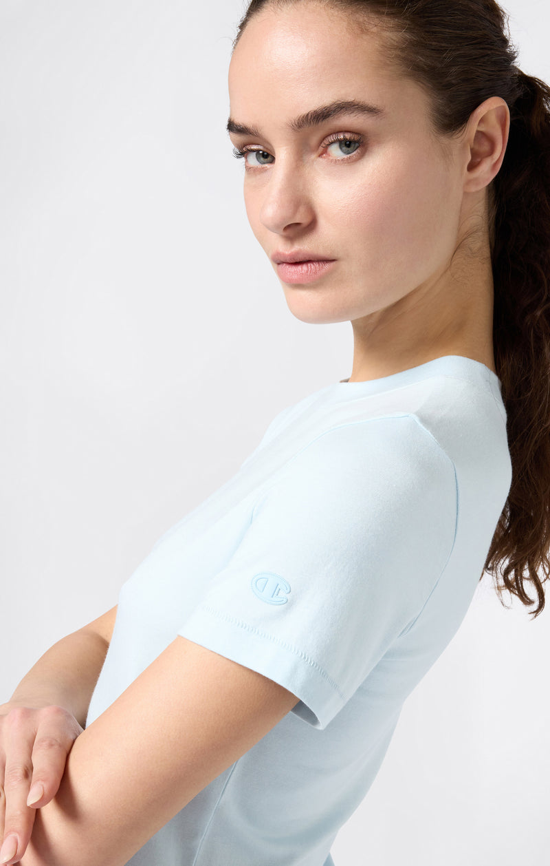 T-Shirt Femme Slim Fit en Jersey Extensible