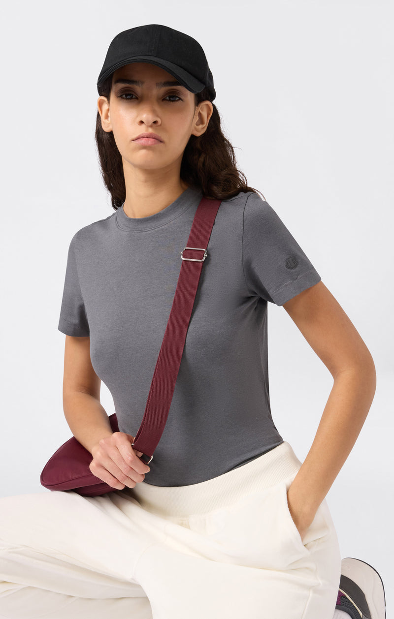T-Shirt Femme Slim Fit en Jersey Extensible