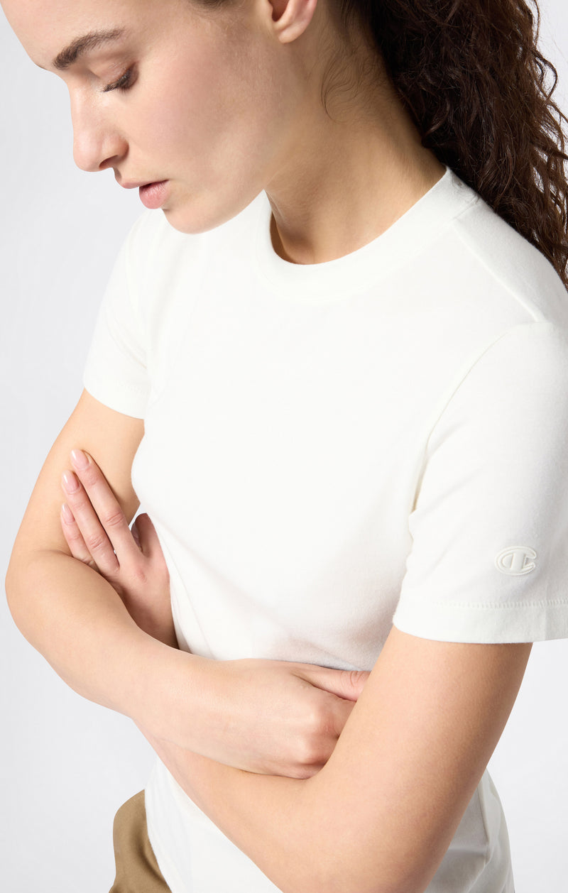 T-Shirt Femme Slim Fit en Jersey Extensible