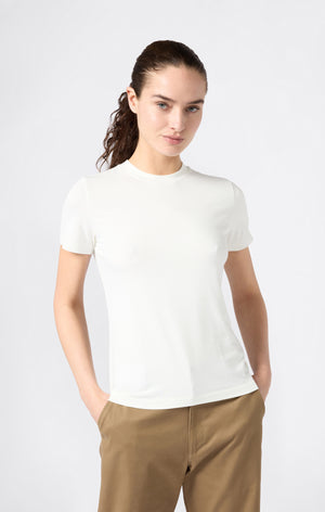 T-Shirt Femme Slim Fit en Jersey Extensible
