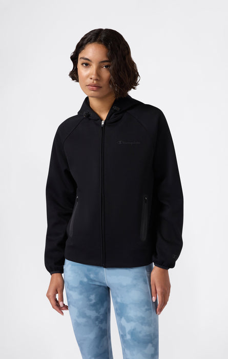 Women’s Full Zip Hoodie Stretch Poly-Cotton Sweatshirt C-Tech