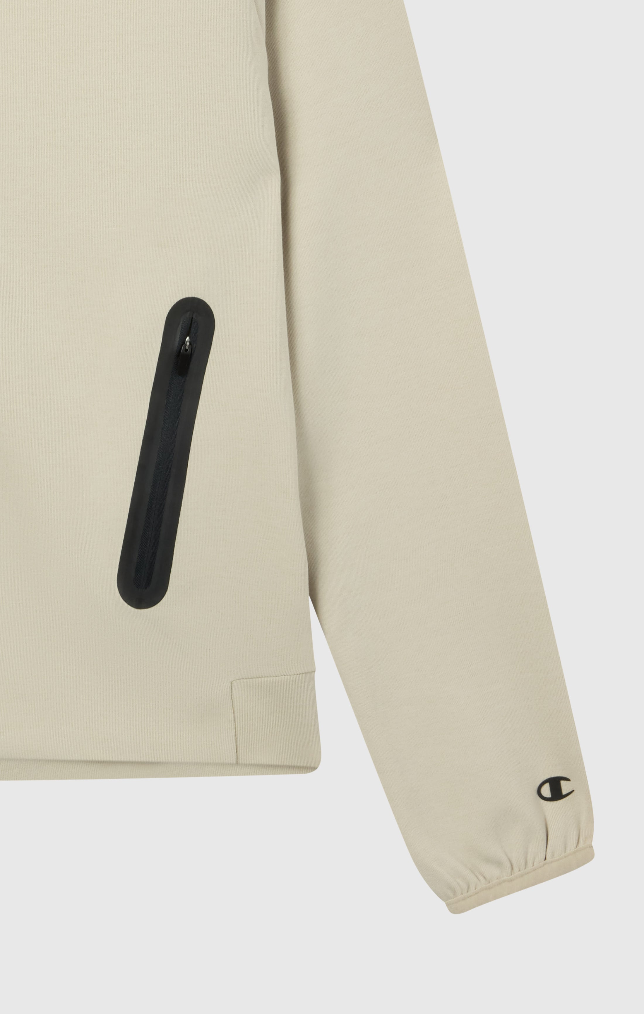 Felpa Donna Con Cappuccio E Zip Intera In Misto Cotone Stretch C-Tech