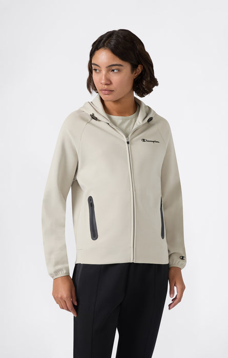 Women’s Full Zip Hoodie Stretch Poly-Cotton Sweatshirt C-Tech