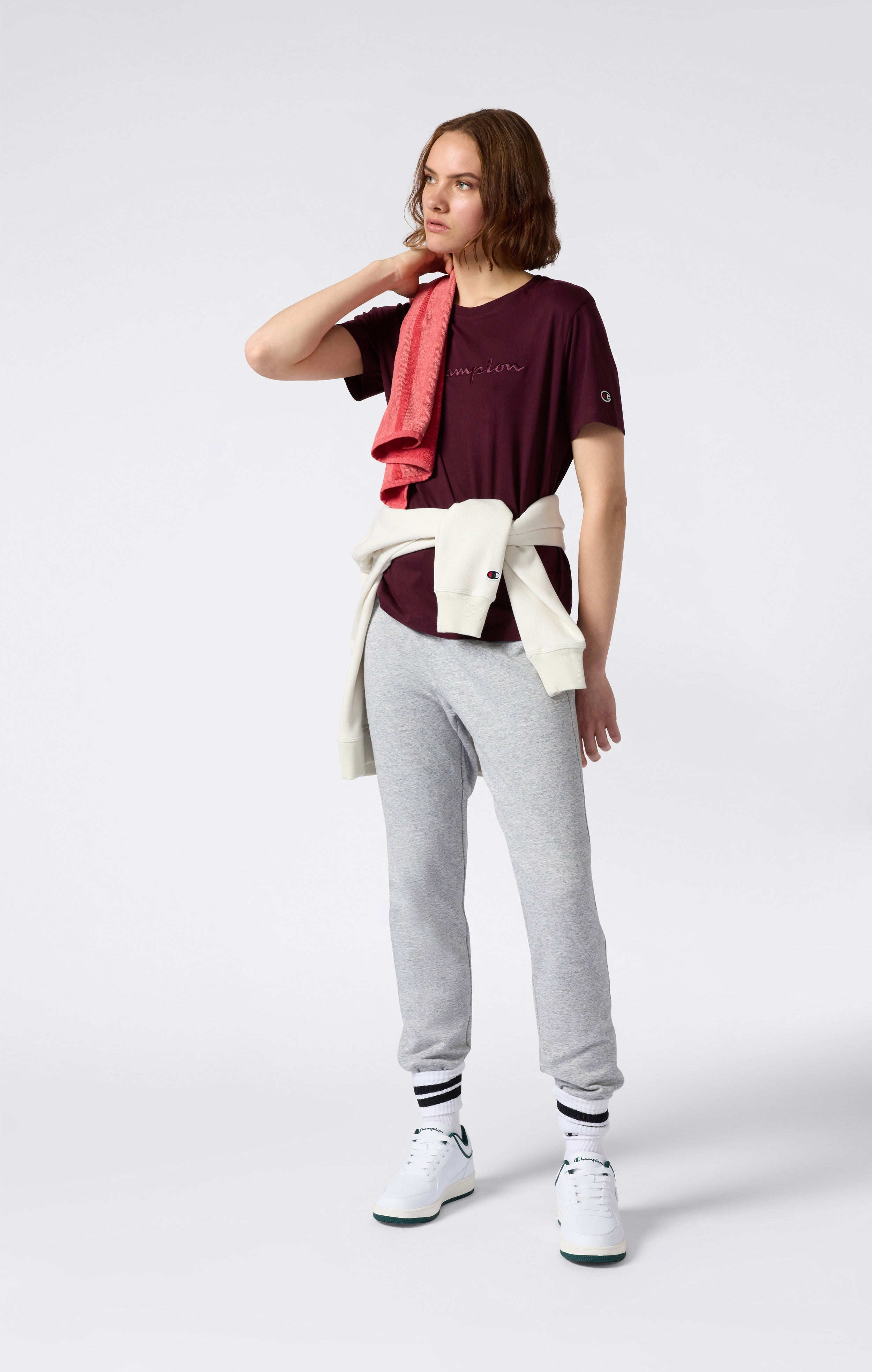 Joggers Elásticos Con Bajos De Canalé Con Interior Afelpado Icons Para Mujer