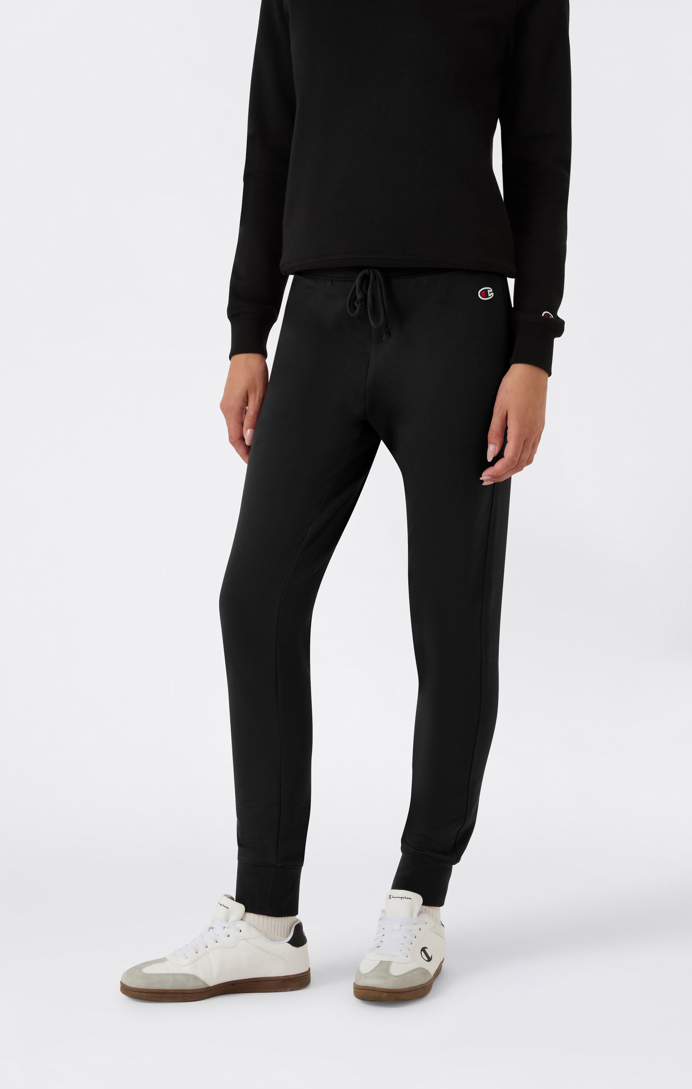 Joggers Elasticizzati Con Fondo A Costine Interno Felpato Icons Da Donna