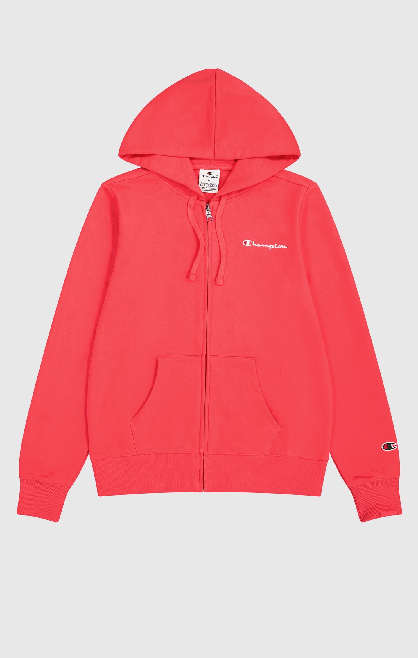 Damen Leichter Slim Fit Hoodie mit Durchgehendem Reißverschluss und Kleinem Logo